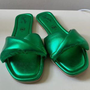Brand-New Seychelles Metallic Green Sandals